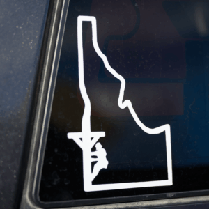 State Outline Lineman Decal | All States Available