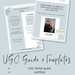 UGC Starter Guide and Templates