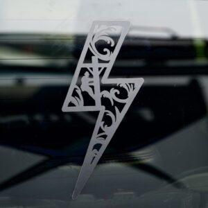 Filigree Western Tooling Lightning Bolt Lineman Decal