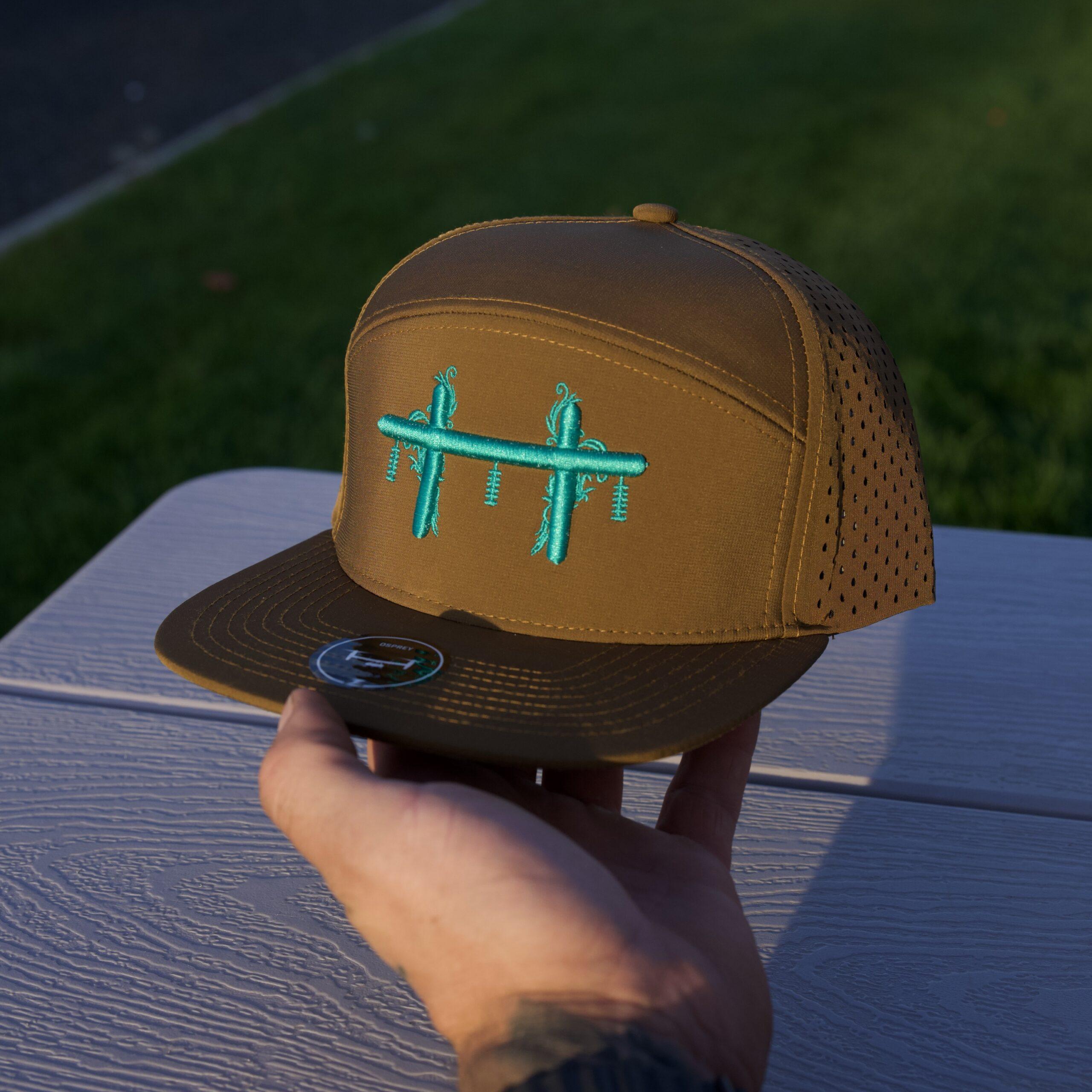 H structure western filigree embroidered lineman hat